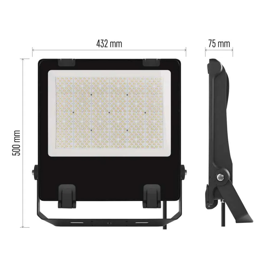 LED Naświetlacz AVENO LED/300W/230V 4000K 48000 lm IP66 czarny