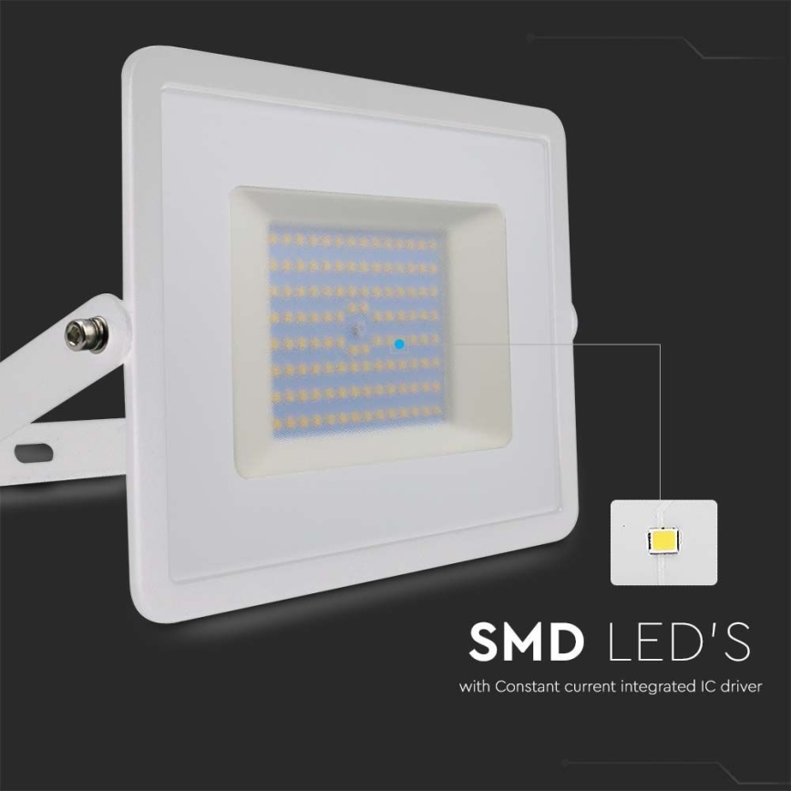LED Naświetlacz LED/100W/230V 4000K IP65 białe