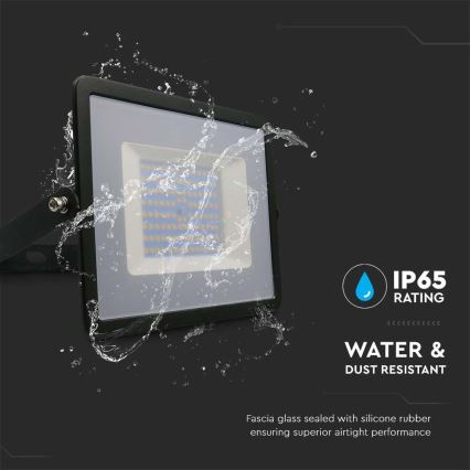 LED Naświetlacz LED/100W/230V 4000K IP65 czarny