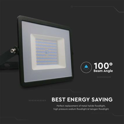 LED Naświetlacz LED/100W/230V 4000K IP65 czarny