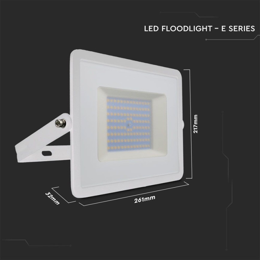 LED Naświetlacz LED/100W/230V 6500K IP65 biały