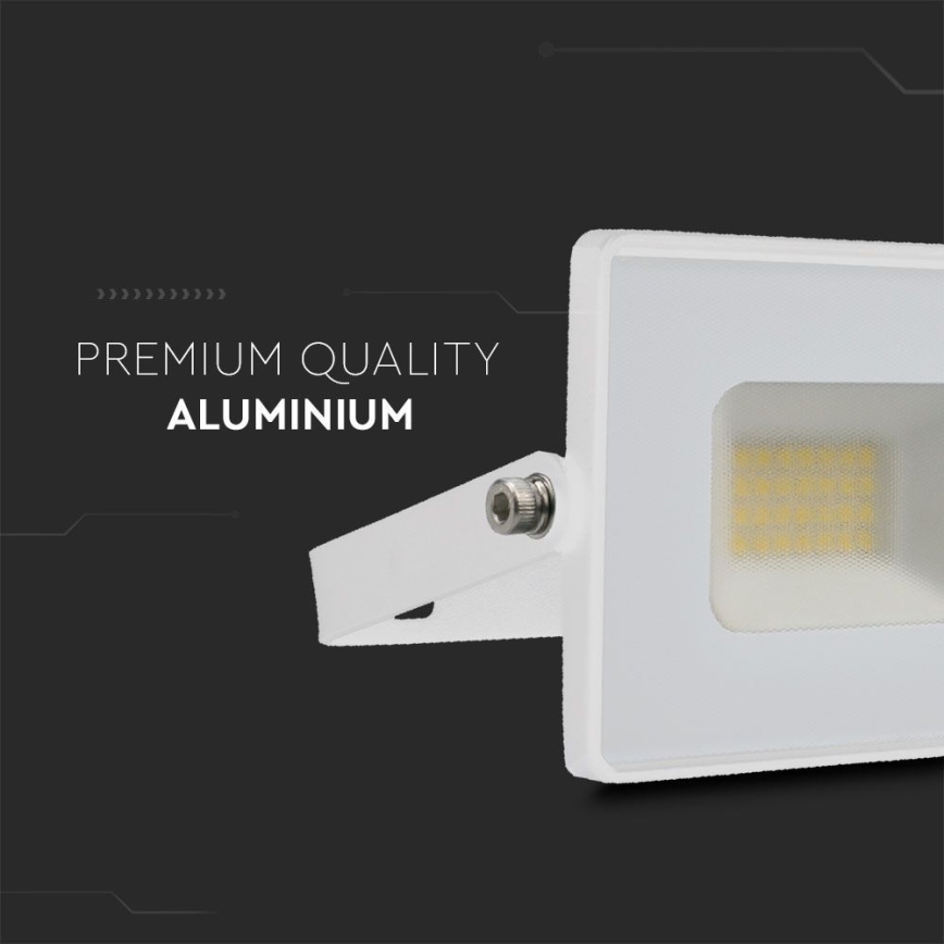 LED Naświetlacz LED/20W/230V 4000K IP65 biały