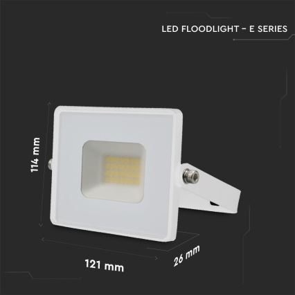 LED Naświetlacz LED/20W/230V 4000K IP65 biały