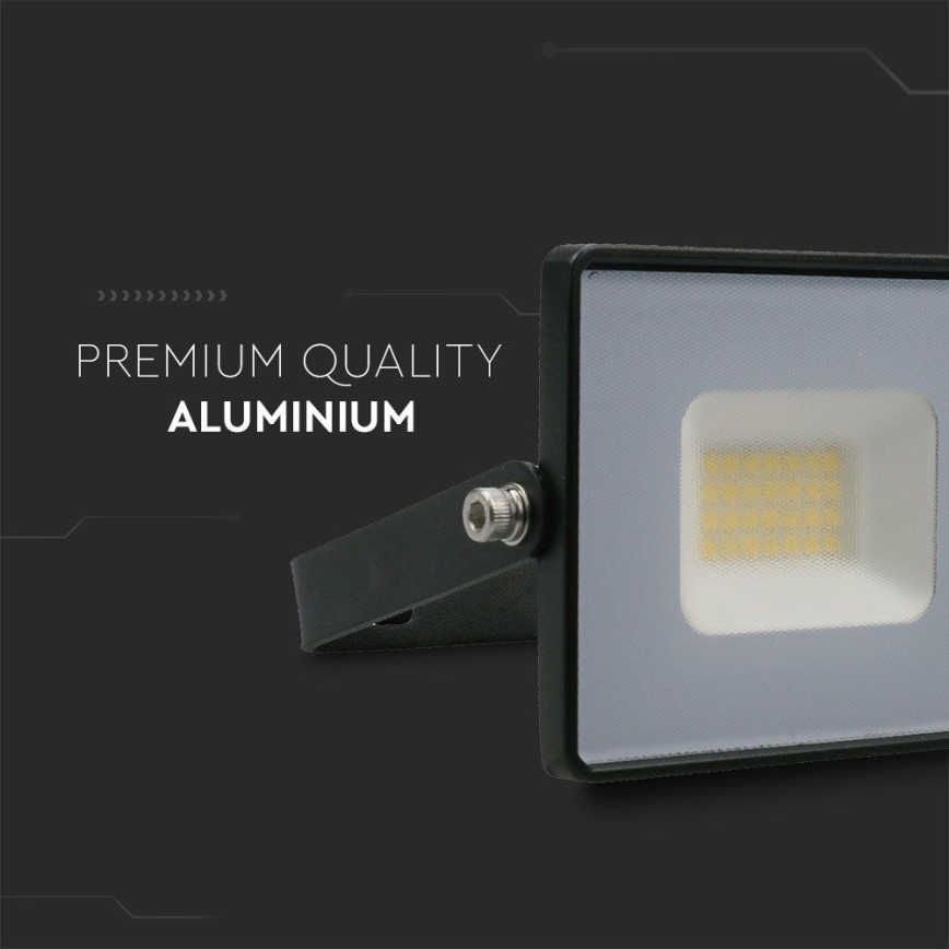 LED Naświetlacz LED/20W/230V 6500K IP65 czarny