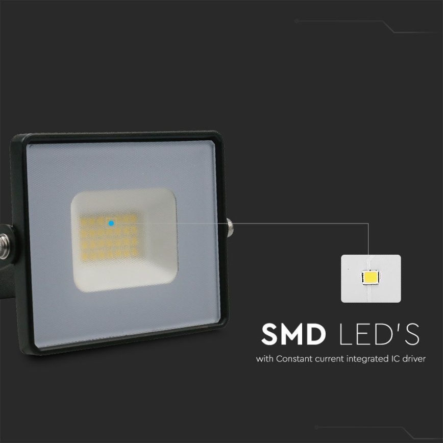 LED Naświetlacz LED/20W/230V 6500K IP65 czarny