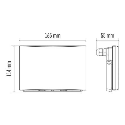 LED Naświetlacz LED/30,5W/230V IP65