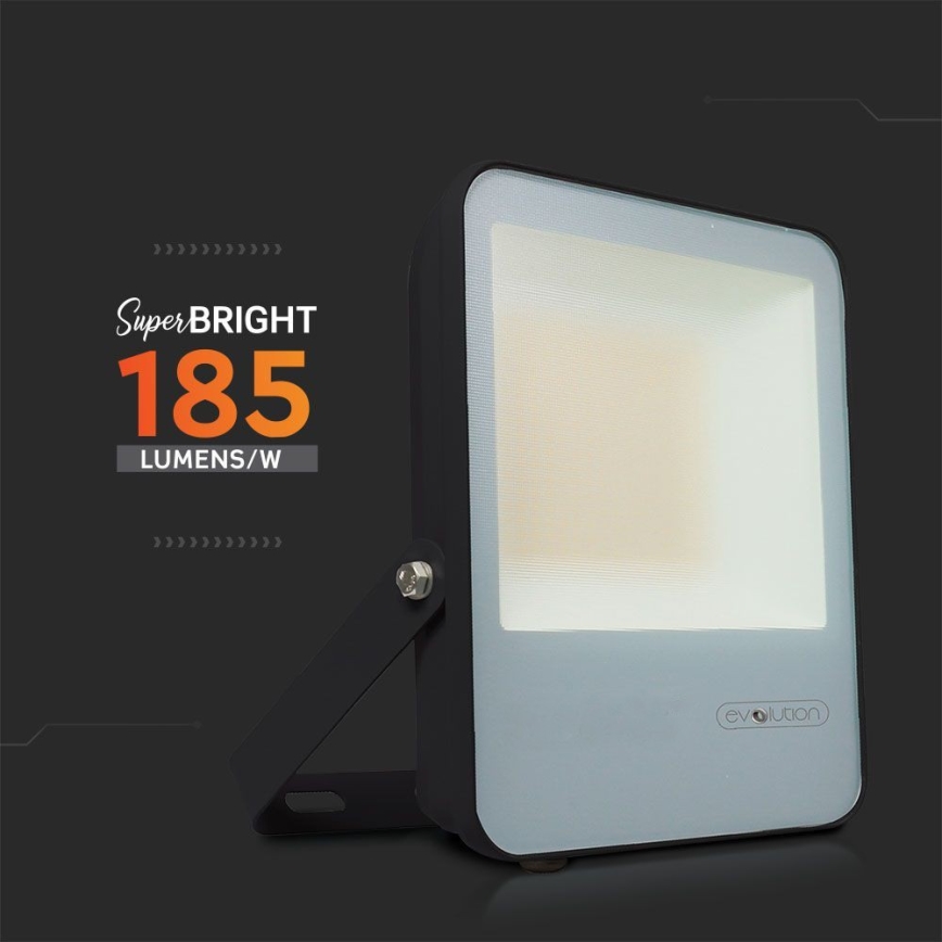 LED Naświetlacz LED/30W/230V 6400K IP65 czarny