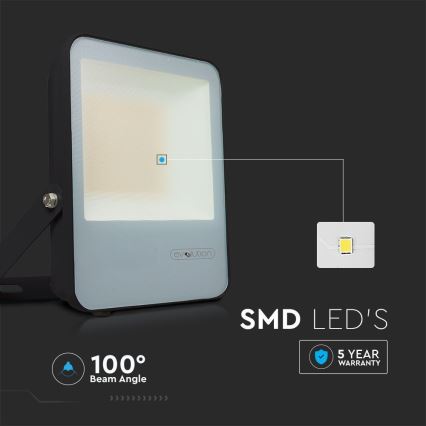LED Naświetlacz LED/30W/230V 6400K IP65 czarny
