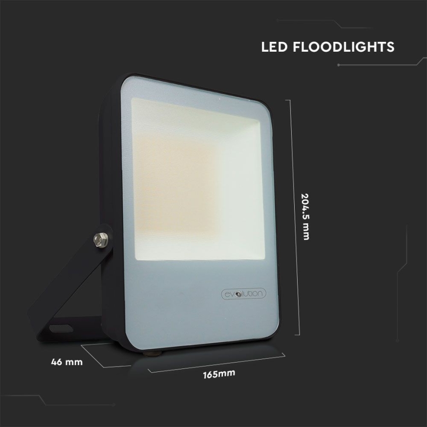 LED Naświetlacz LED/30W/230V 6400K IP65 czarny