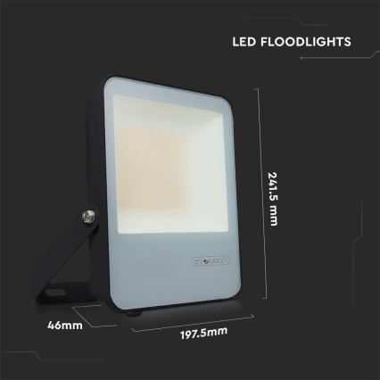 LED Naświetlacz LED/50W/230V 6400K IP65 czarny