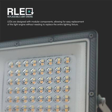 LED Naświetlacz LED/50W/230V IP65 3000/4000/6500K szary