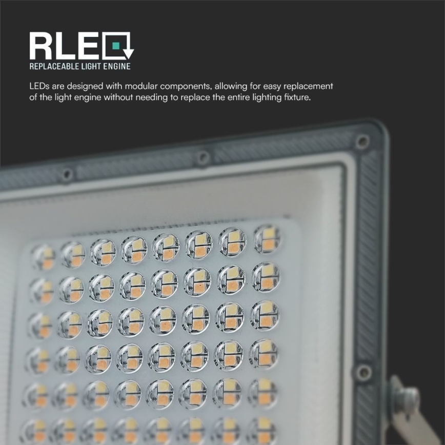 LED Naświetlacz LED/50W/230V IP65 3000/4000/6500K szary