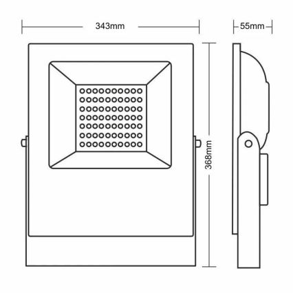 LED Naświetlacz PROFI PLUS LED/100W/230V 5000K IP66