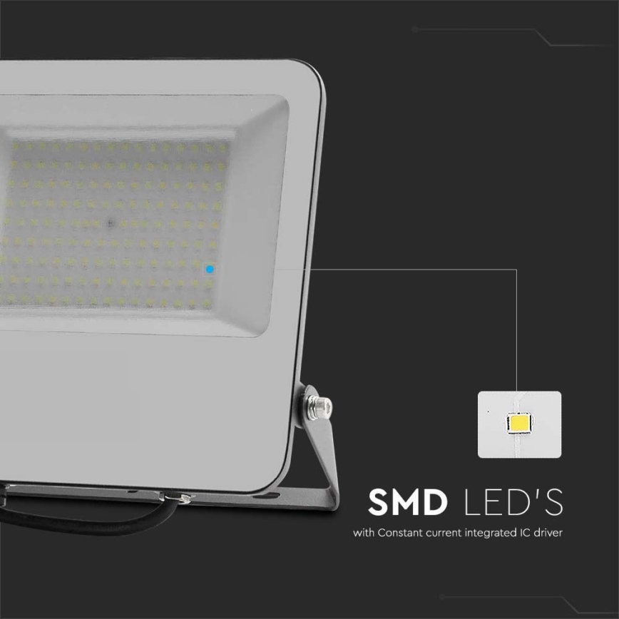 LED Naświetlacz SAMSUNG CHIP LED/100W/230V 4000K IP65 czarny
