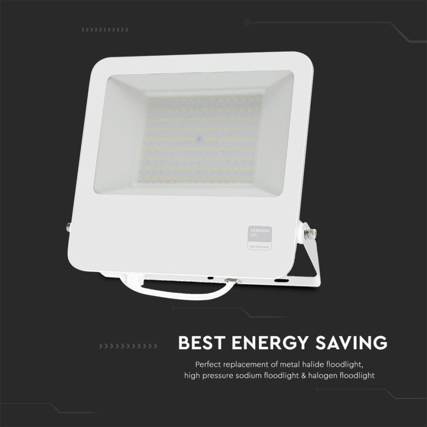 LED Naświetlacz SAMSUNG CHIP LED/100W/230V 6400K IP65 biały