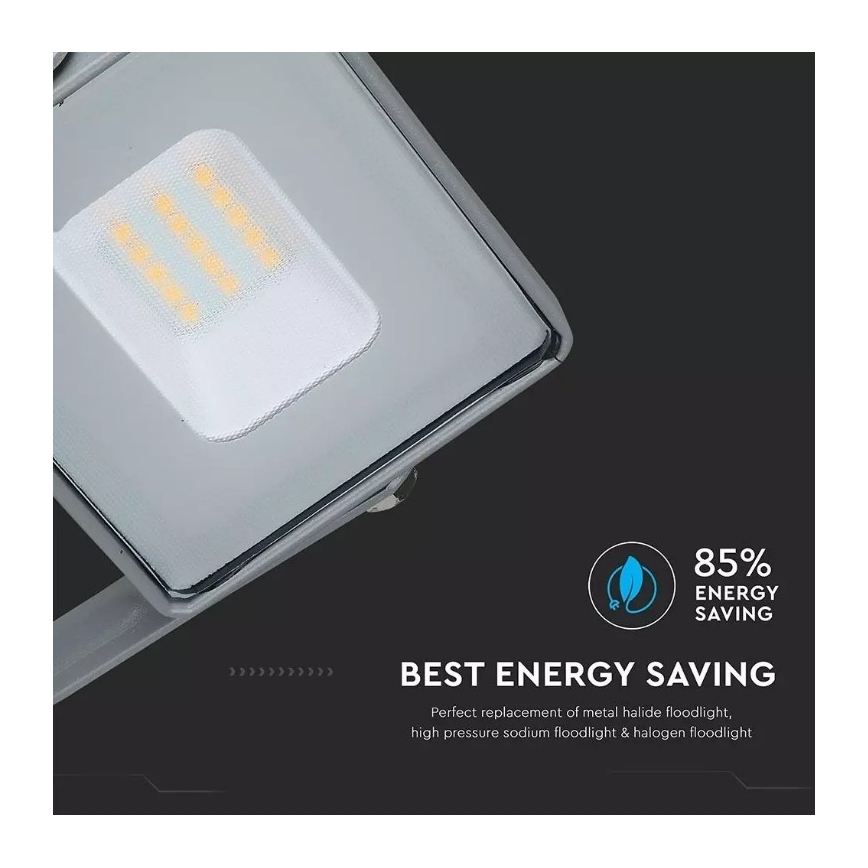 LED Naświetlacz SAMSUNG CHIP LED/10W/230V IP65 4000K szary