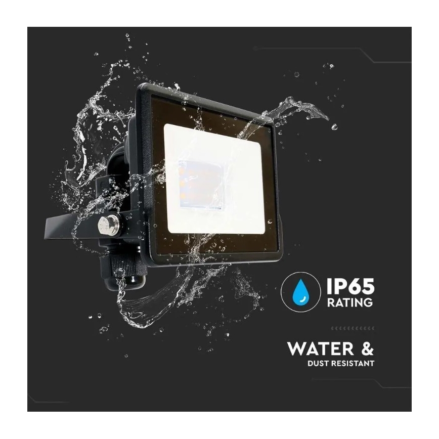 LED Naświetlacz SAMSUNG CHIP LED/10W/230V IP65 6500K czarny