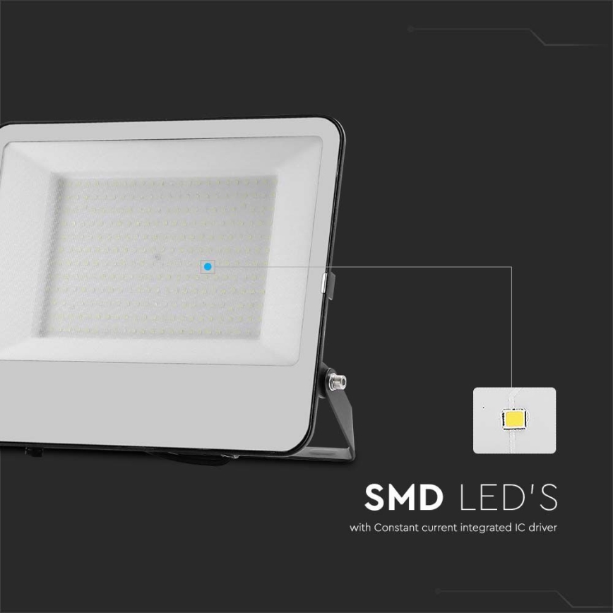 LED Naświetlacz SAMSUNG CHIP LED/200W/230V 4000K IP65 czarny