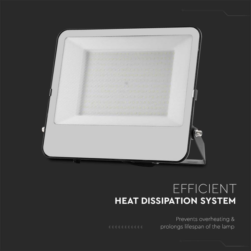 LED Naświetlacz SAMSUNG CHIP LED/200W/230V 4000K IP65 czarny