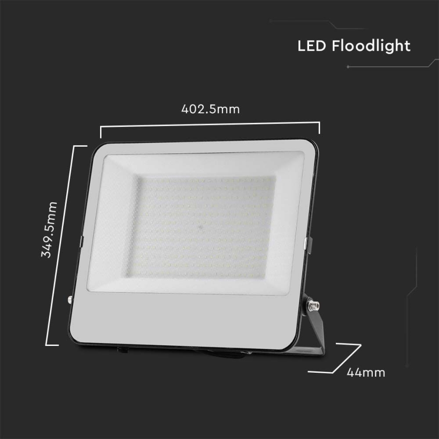 LED Naświetlacz SAMSUNG CHIP LED/200W/230V 4000K IP65 czarny