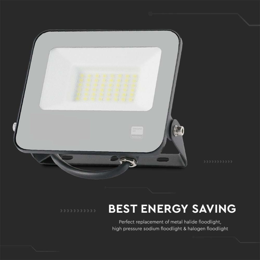 LED Naświetlacz SAMSUNG CHIP LED/30W/230V 4000K IP65 czarny