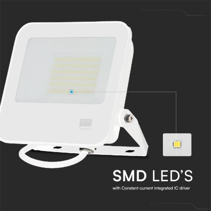 LED Naświetlacz SAMSUNG CHIP LED/50W/230V 6500K IP65 biały