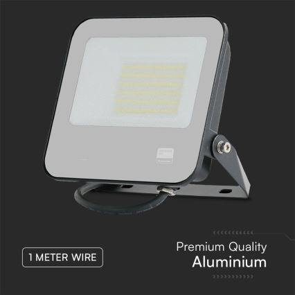 LED Naświetlacz SAMSUNG CHIP LED/50W/230V 6500K IP65 czarny