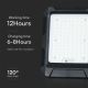 LED Naświetlacz solarny LED/10W/3,7V IP65 4000K czarny + pilot zdalnego sterowania