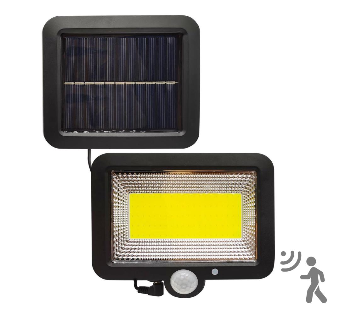 LED Naświetlacz solarny z czujnikiem DUO LED/1W/3,7V IP44