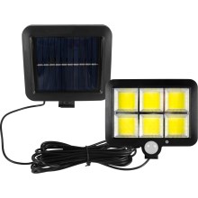 LED Naświetlacz solarny z czujnikiem LED/1,5W/3,7V 6000K IP44