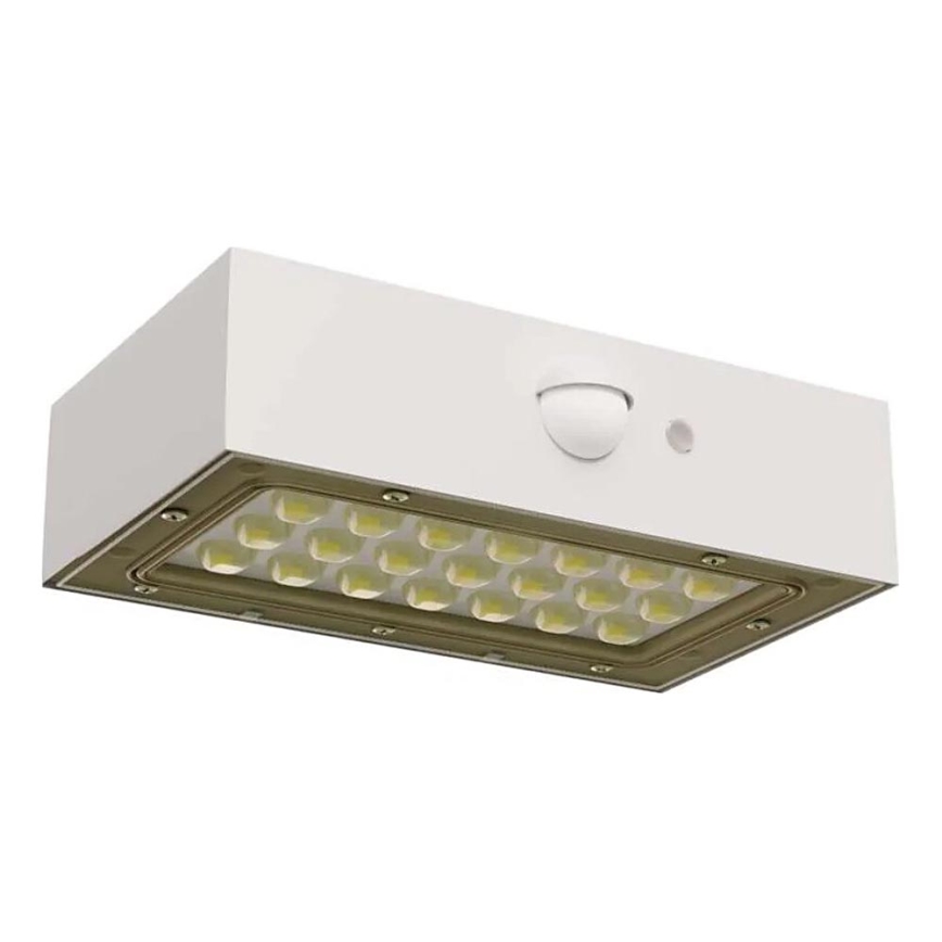 LED Naświetlacz solarny z czujnikiem ruchu LED/3,7V 1200mAh 4000K IP65 biały