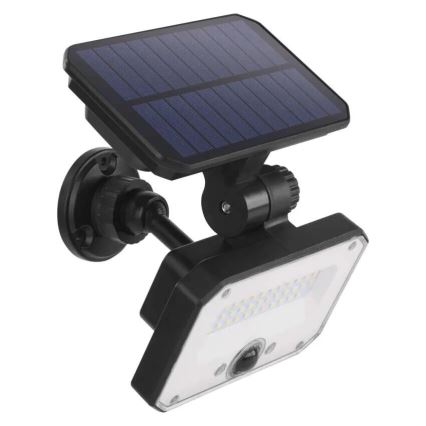 LED Naświetlacz solarny z czujnikiem ruchu SPILO LED/3,7V 3600mAh 3000K IP54 + zdalne sterowanie
