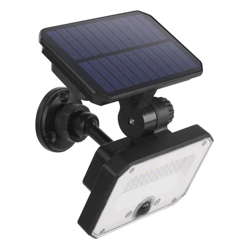 LED Naświetlacz solarny z czujnikiem ruchu SPILO LED/3,7V 3600mAh 3000K IP54 + zdalne sterowanie