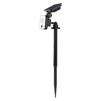 LED Naświetlacz solarny z czujnikiem ruchu SPILO LED/3,7V 3600mAh 3000K IP54 + zdalne sterowanie