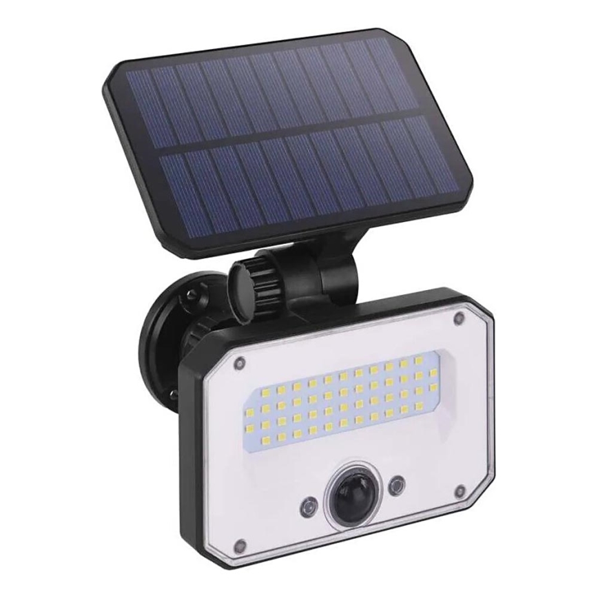 LED Naświetlacz solarny z czujnikiem ruchu SPILO LED/3,7V 3600mAh 3000K IP54 + zdalne sterowanie