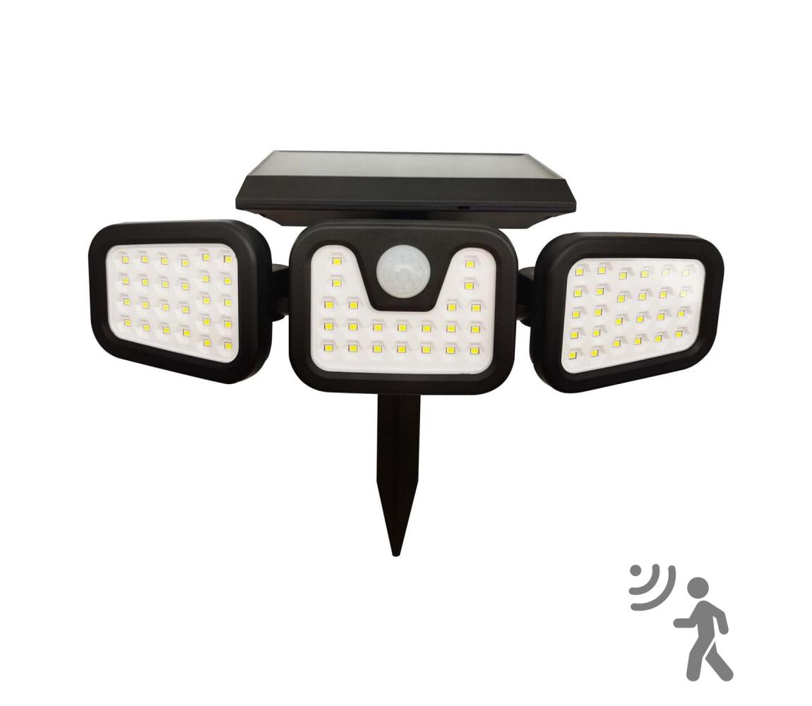 LED Naświetlacz solarny z czujnikiem TRIO LED/0,6W/3,7V IP44