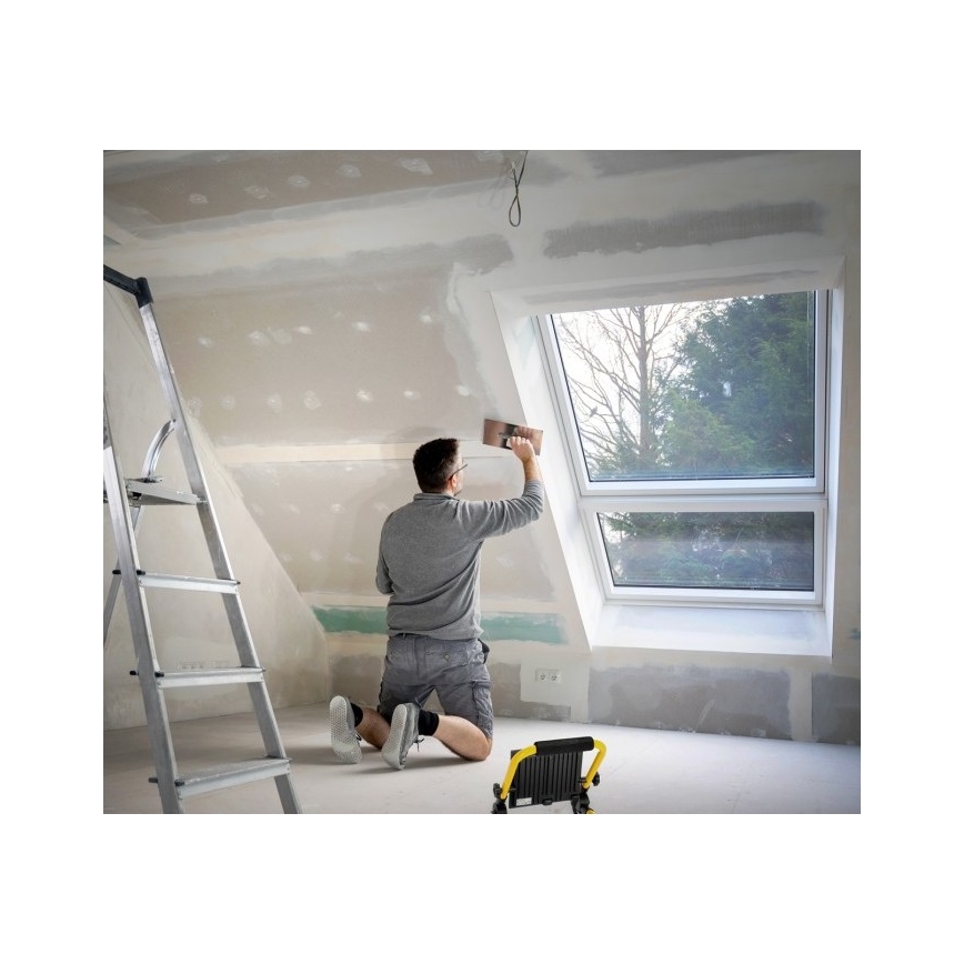 LED Naświetlacz TIGRA LED/100W/4000K IP54 czarny/żółty