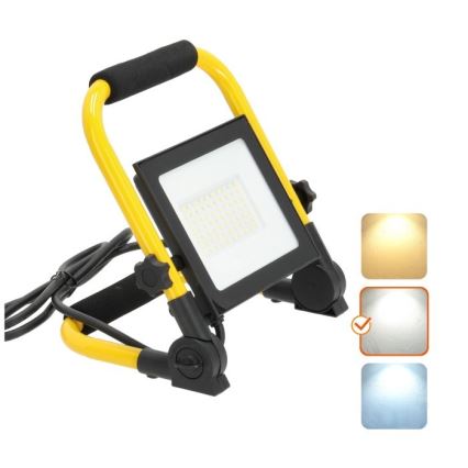 LED Naświetlacz TIGRA LED/50W/4000K IP54 czarny/żółty