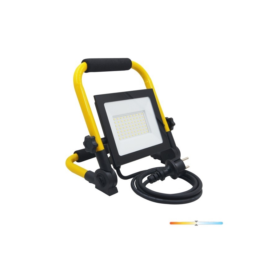 LED Naświetlacz TIGRA LED/50W/4000K IP54 czarny/żółty