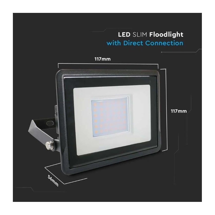 LED Naświetlacz z bezpośrednim podłączeniem SAMSUNG CHIP LED/30W/230V IP65 4000K