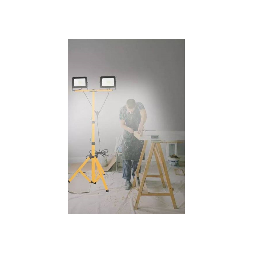 LED Naświetlacz ze statywem 2xLED/30W/230V IP65