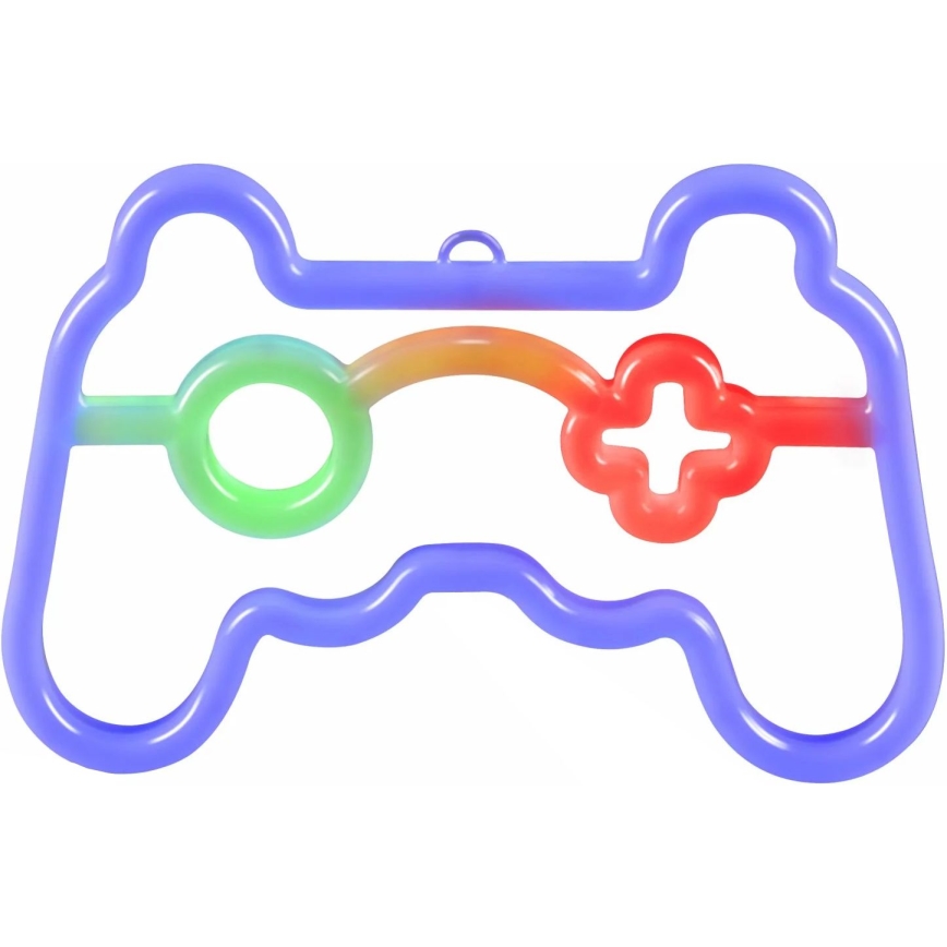 LED Neonowa dekoracja ścienna GAME LED/3W/3xAA USB niebieska