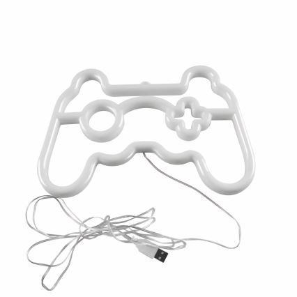 LED Neonowa dekoracja ścienna GAME LED/3W/3xAA USB niebieska