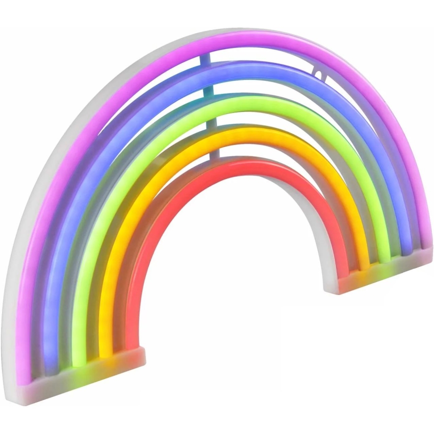 LED Neonowa dekoracja ścienna RAINBOW LED/3W/3xAA USB wielobarwna