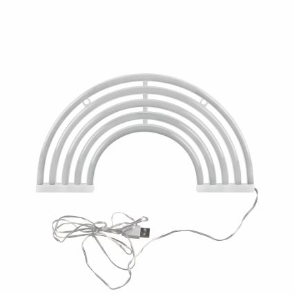 LED Neonowa dekoracja ścienna RAINBOW LED/3W/3xAA USB wielobarwna