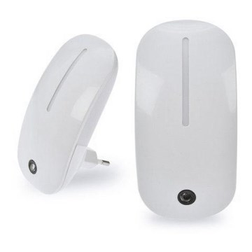 LED nocne oświetlenie z czujnikiem LED/1W/230V