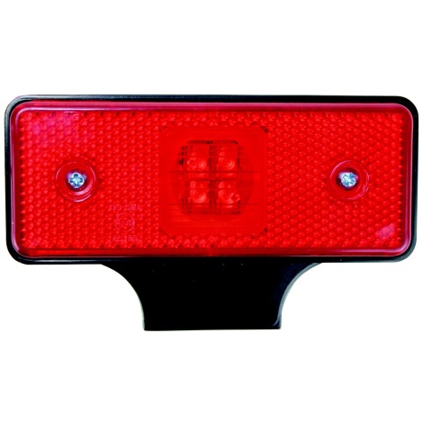 LED Odbłyśnik światła SINGLE LED/0,2W/12-24V IP67 czerwony