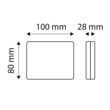 LED Odbłyśnik światła SINGLE LED/1,9W/12V IP67 czerwony