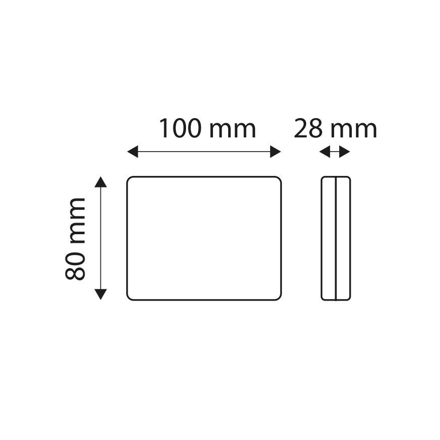 LED Odbłyśnik światła SINGLE LED/1,9W/12V IP67 czerwony