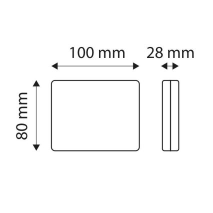 LED Odbłyśnik światła SINGLE LED/1W/12V IP67 srebrny